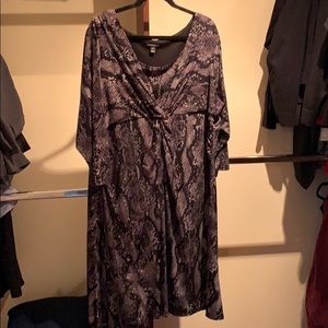 Fashion Bug knee length snakeskin print dress